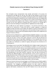 2017 July - Citywide response to the new National Drugs Strategy Doc 1
