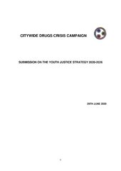 2020 Citywide Submission on Youth Justice Strategy 