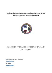 2019 Submission to the Review of the Implementation of the National Action Plan for Social Inclusion 