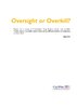 2016 Oversight or Over kill report
