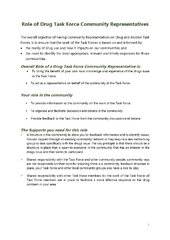  Role of Community Rep