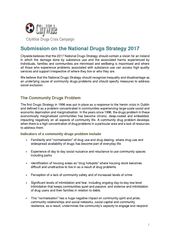 2017 Citywide submission National Drugs Strategy 