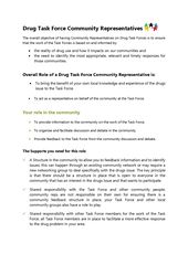 2017 Drug Task Force Community Representatives role