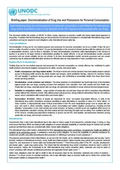 UNODC briefing paper on decriminalisation 2015